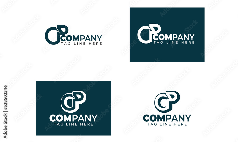 Letter Logo Design Icon pack symbol bundle CP typography vintage art illustration for your business Letter Logo Design Icon pack symbol bundle CP typography vintage art illustration for your business