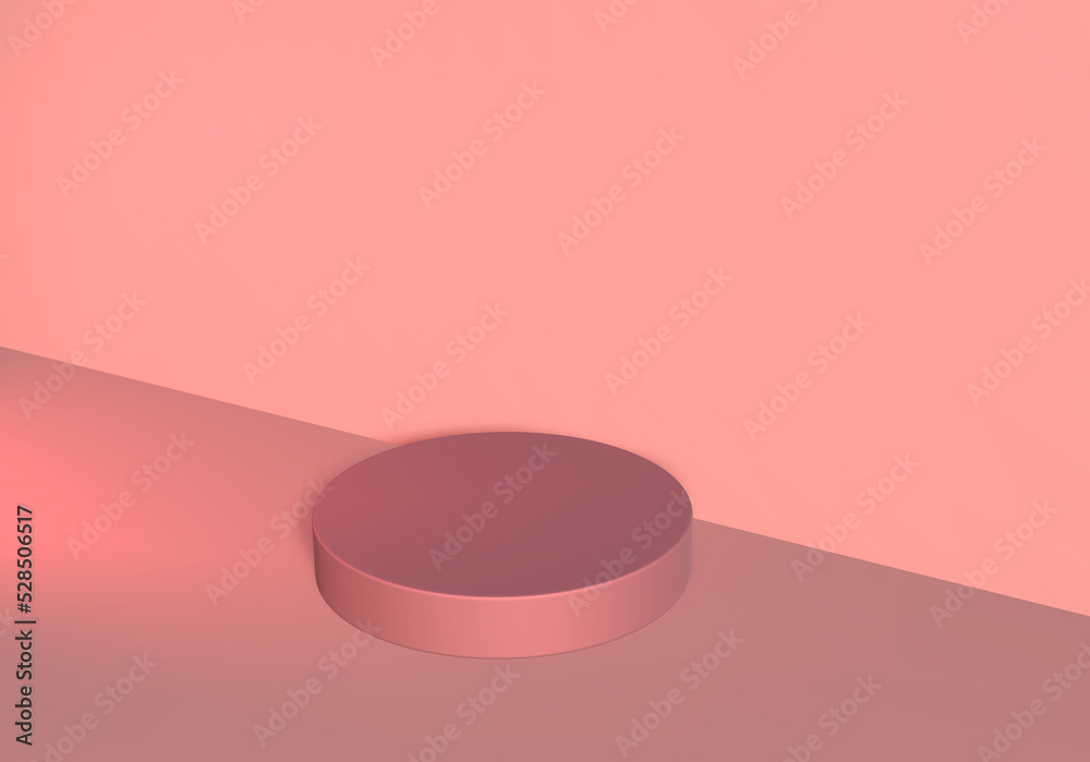 3d display product Pink minimal scene with geometric podium platform 3d display product Pink minimal scene with geometric podium platform
