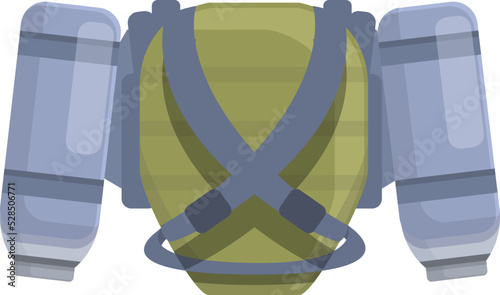 Growth jetpack icon cartoon vector. Rocket jet. Boost future