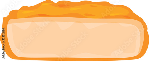 Chicken nugget meal icon cartoon vector. Fast food. Crispy menu