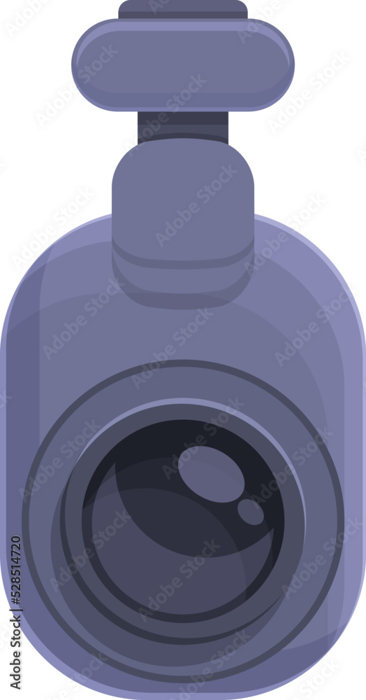 Obraz premium Dash cam icon cartoon vector. Video recorder. Digital device