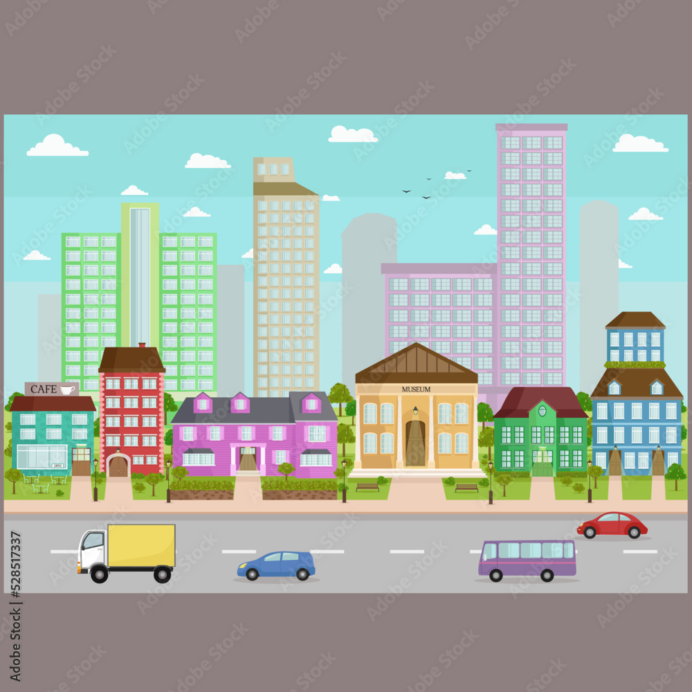 illustration of a city