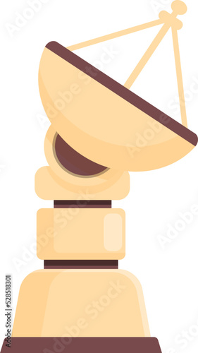Mars antenna icon cartoon vector. Space future. Station galaxy