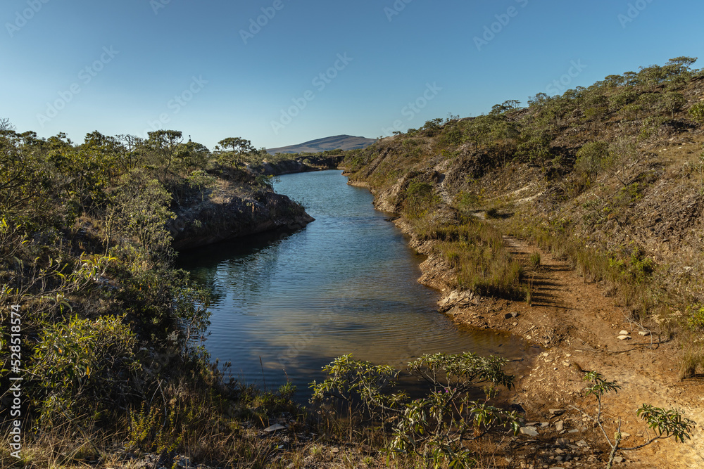 lake in the city of Sao Tome das Letras, State of Minas Gerais, Brazil