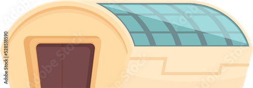 Mars hangar icon cartoon vector. Space base. Future planet