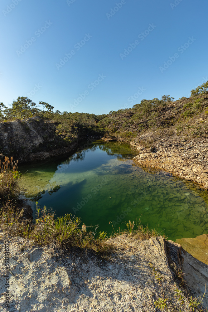 lake in the city of Sao Tome das Letras, State of Minas Gerais, Brazil