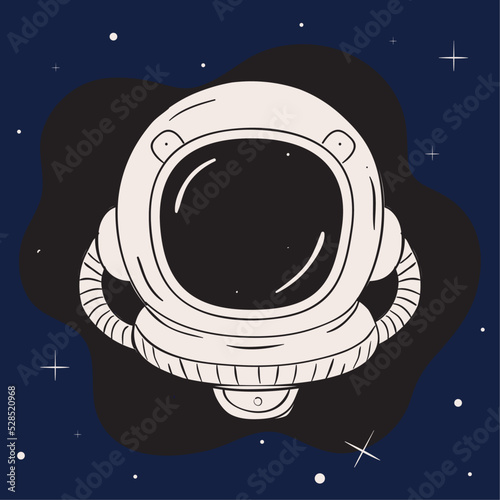 space astronaut helmet retro