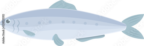 Atlantic sardine icon cartoon vector. Ocean food. Sea tuna
