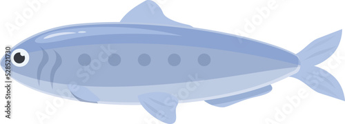Ocean sardine icon cartoon vector. Fish seafood. Sea animal