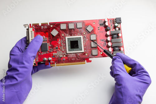 replacing the therominterface on the video card photo