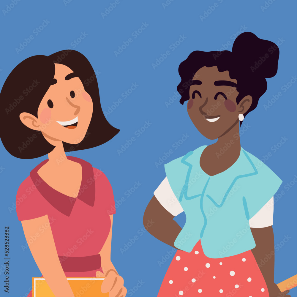 two teachers women two teachers women