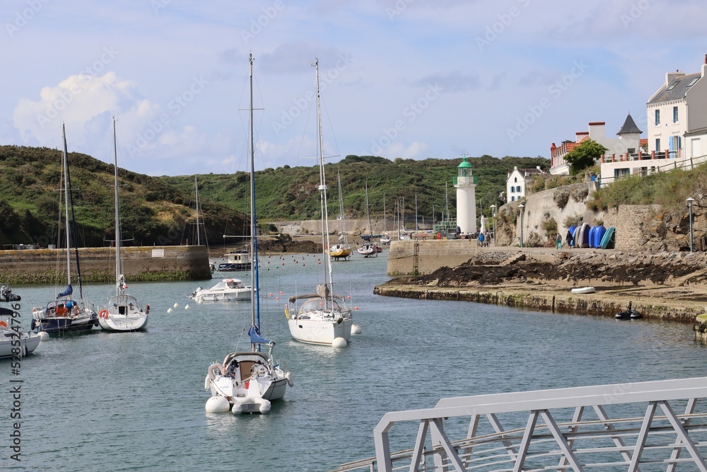 Obraz premium boats in the harbour in Belle Ile