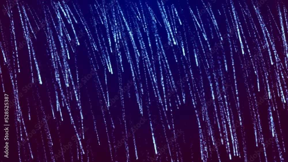 Glowing Meteor Showers Background Loop