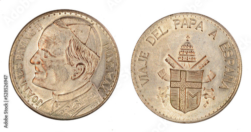 Coin of Pope John Paul II photo