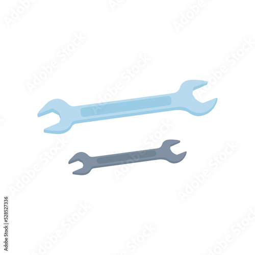 Wrench tool icons. Vector illustration
