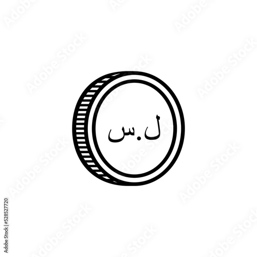 Syria Currency Icon Symbol. Syrian Pound, SYP. Vector Illustration