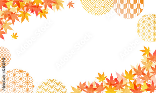 秋・七五三・お歳暮・背景・和柄・お歳暮・Japanese style・麻の葉・伝統・模様