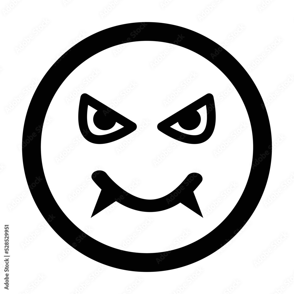 Smileys vampire emoji vector set. collection isolated in white