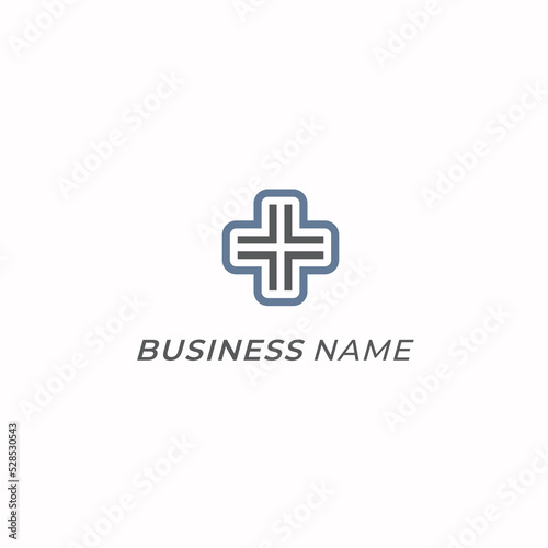 design logo creative line and hospital