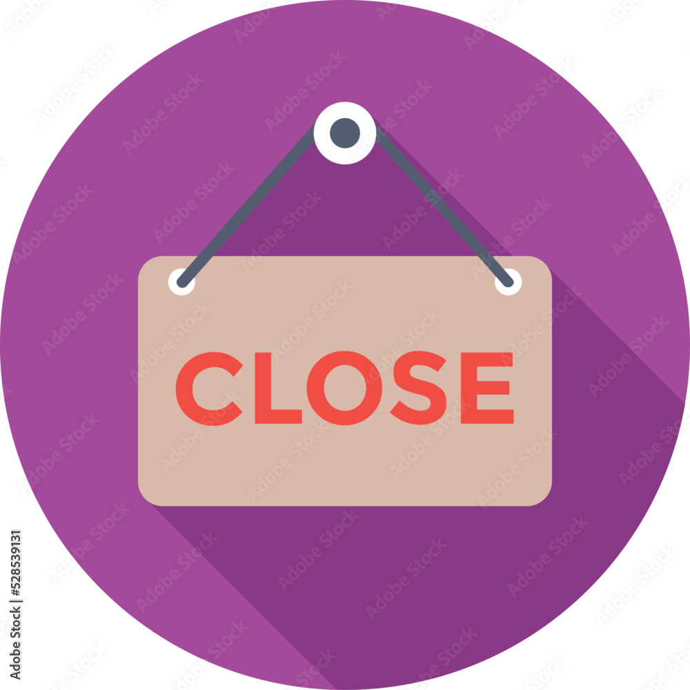 Close Sign Vector Icon