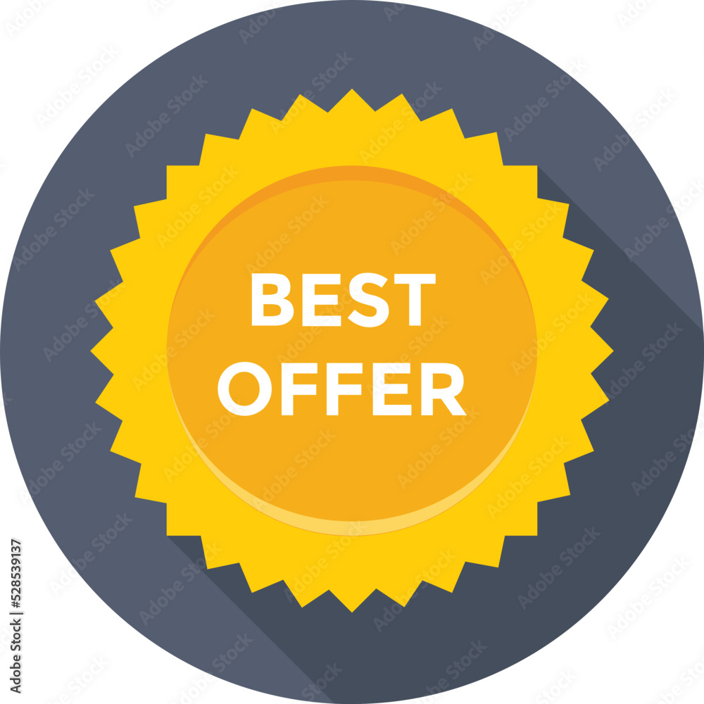 Naklejka premium Best Offer Vector Icon