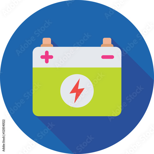 Car Battery Vector Icon