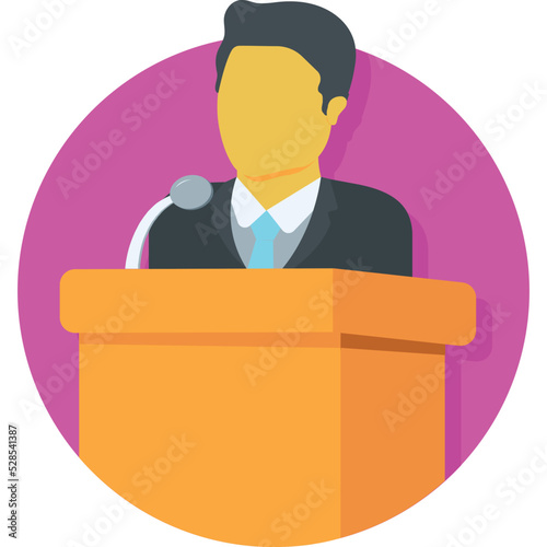 Speech Vector Icon