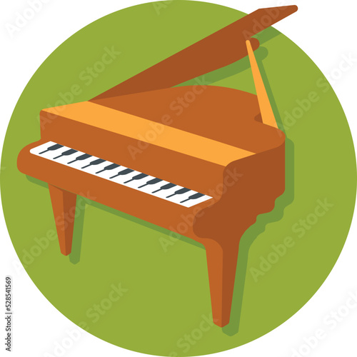 Piano Vector Icon  photo