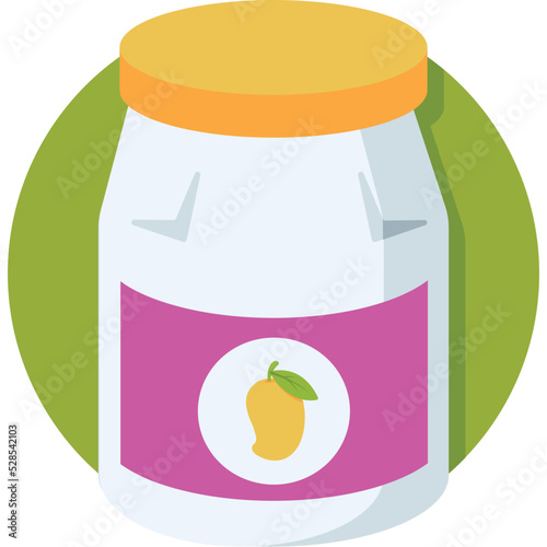 Mango Jam Vector Icon 