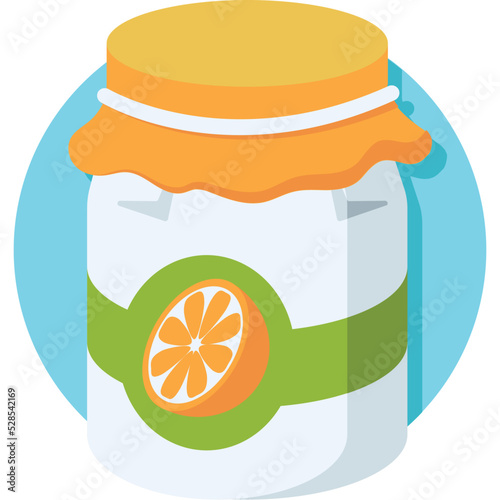 Orange Jam Vector Icon 