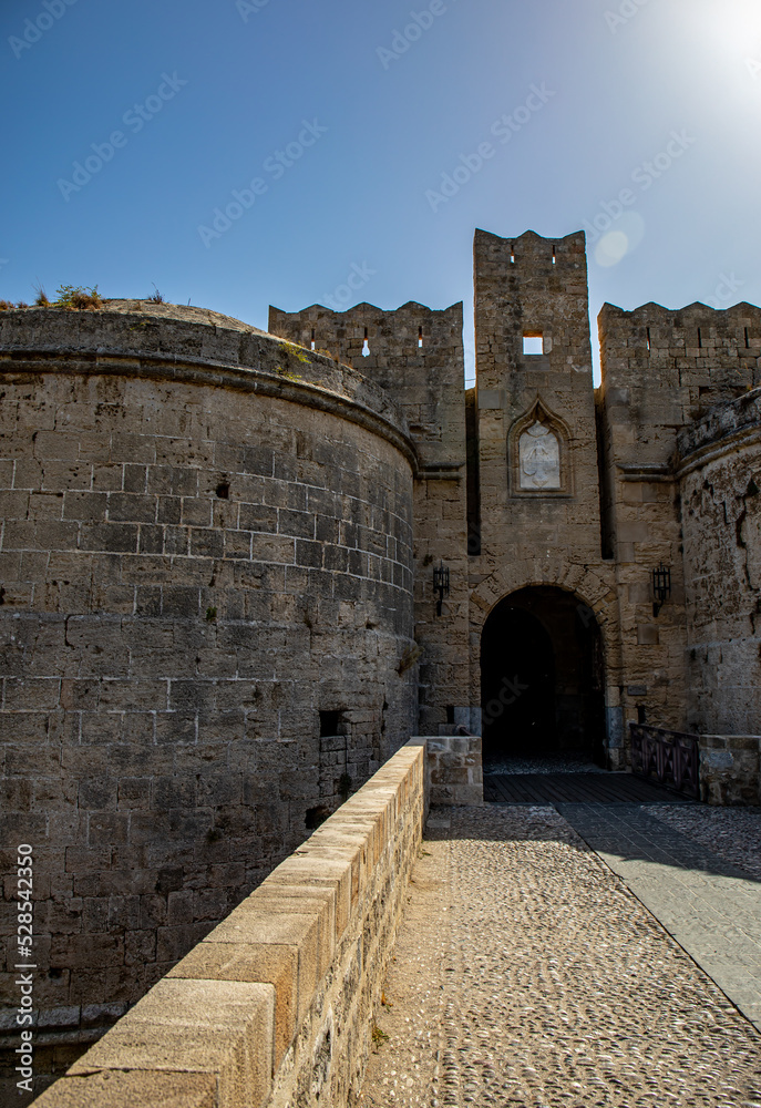 The citadel of Rhodes, Greece