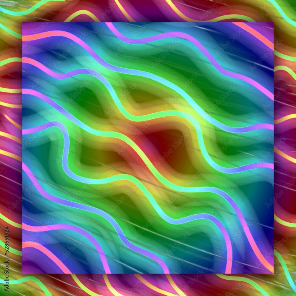 Fototapeta premium Moving colorful lines of abstract background