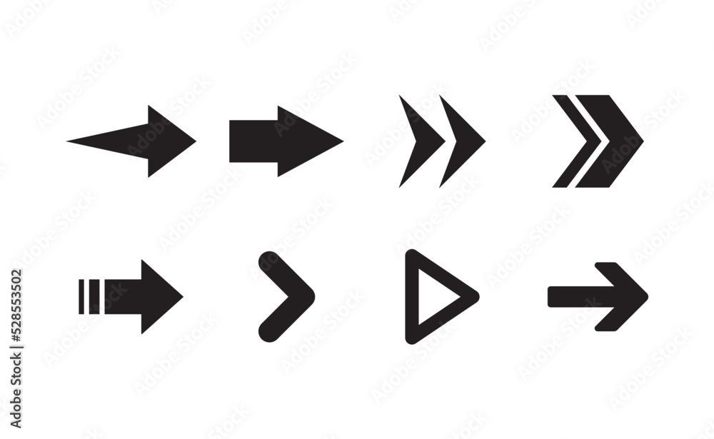 Arrows set. Arrow pictogram icon collection. Arrows set. Arrow pictogram icon collection.