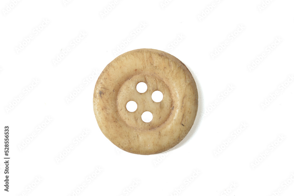 vintge button isolated on white background