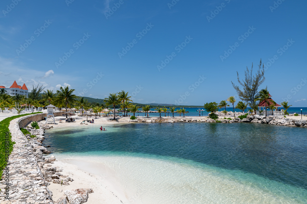 View of  Runaway Bay beach (Jamaica).
