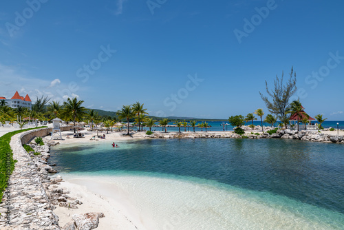 View of Runaway Bay beach (Jamaica). 