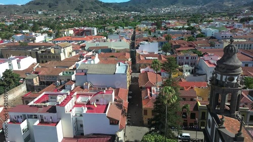 Vista de dron a la ciudad de San Cristóbal de La Laguna, Patrimonio de la Humanidad por la UNESCO photo