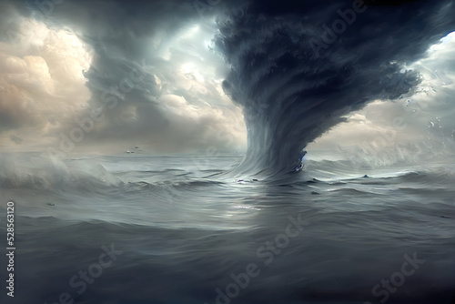 Großer Sturm auf dem Meer