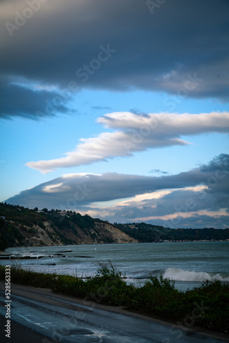 Obraz na płótnie Landscape view from Varna bay, Black sea coast, Bulgaria w salonie