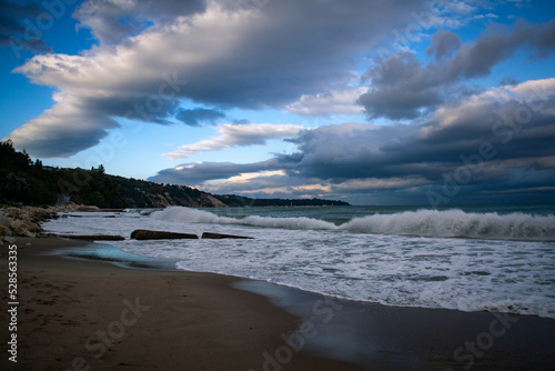 Obraz na płótnie Landscape view from Varna bay, Black sea coast, Bulgaria w salonie