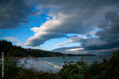 Obraz na płótnie Landscape view from Varna bay, Black sea coast, Bulgaria w salonie