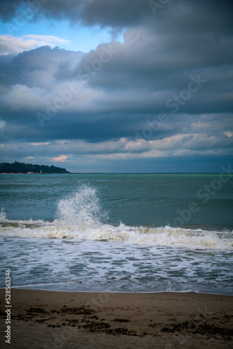 Obraz na płótnie Landscape view from Varna bay, Black sea coast, Bulgaria w salonie