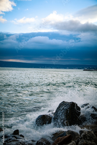 Obraz na płótnie Landscape view from Varna bay, Black sea coast, Bulgaria w salonie