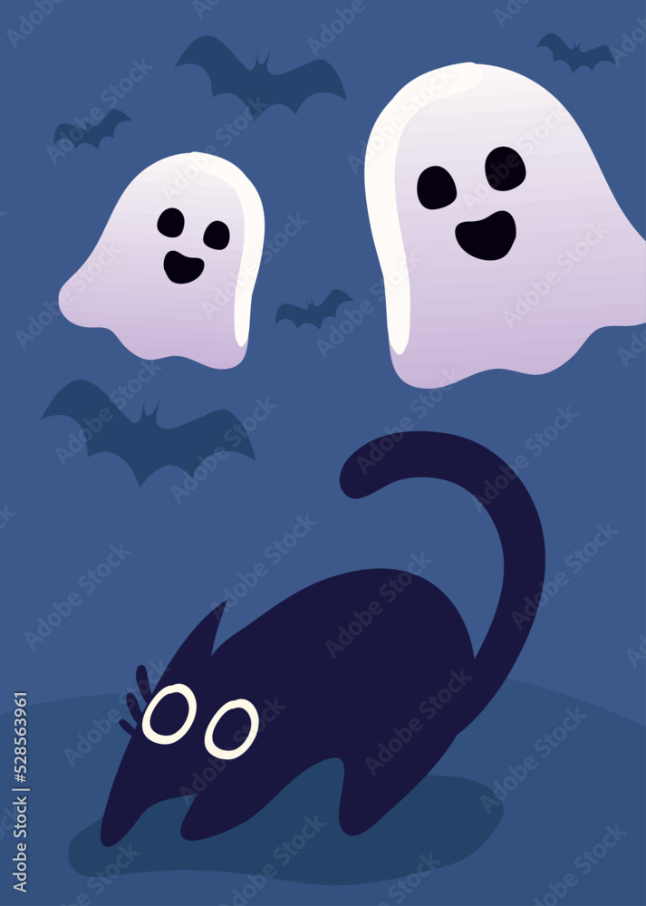 Fototapeta premium halloween ghosts character