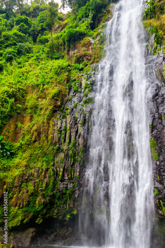 View of Materuni waterfall on the foot of the Kilimanjaro mountain in Tanzania