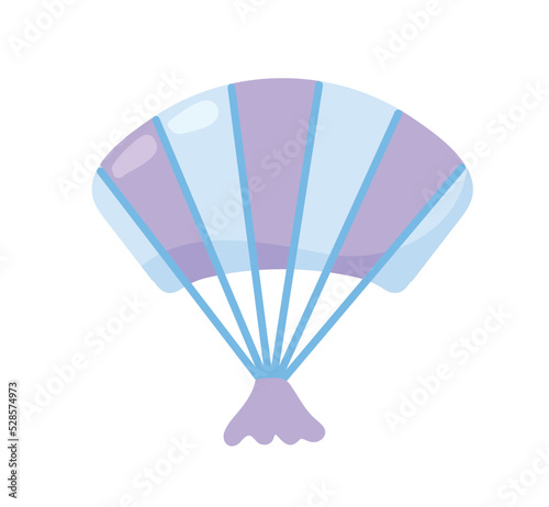 hand fan icon isolated