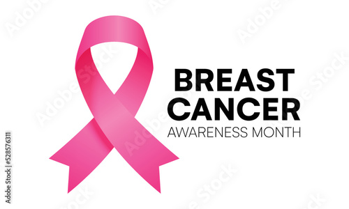 National breast cancer awareness month, pink ribbon, Breast cancer ribbon, world Breast cancer day, October cancer day, Medical campaign vector background, Breast Cancer, Every year in October