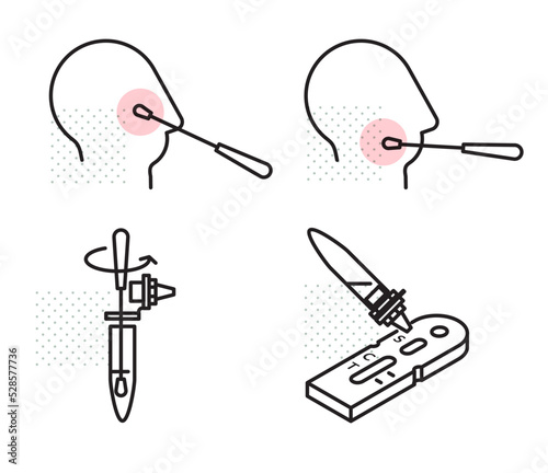 COVID-19 - Regular Rapid Lateral Flow Test Kits - Illustration