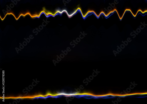 back electrical and abstract background with fractal lines