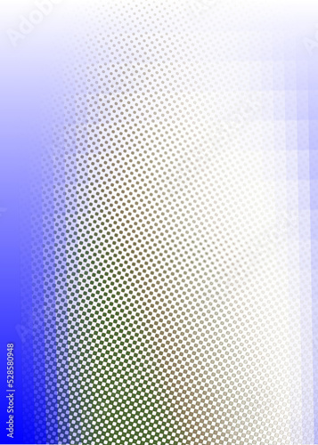 Halftone background design with blue dots on white. gradient abstract banner template..